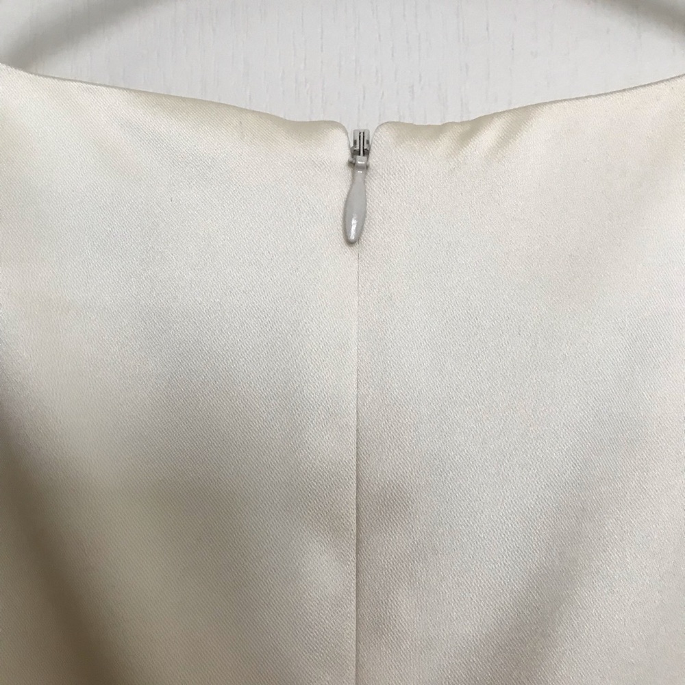 Trina Turk White Sleeveless Beaded Neck Dress 0 - Picture 7 of 8